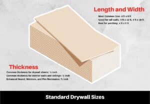 drywall thickness 